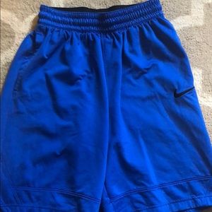 Blue Nike shorts